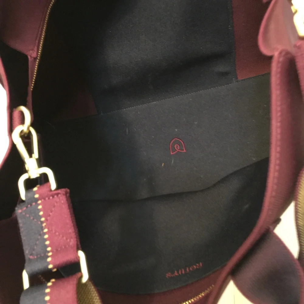 Rothy’s The Classic Tote Dark Aubergine Laptop Work Travel Shoulder Bag - Picture 8 of 16